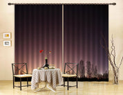 3D Night View Woods Building Starry Sky Curtains and Drapes GD 3631- Jess Art Decoration