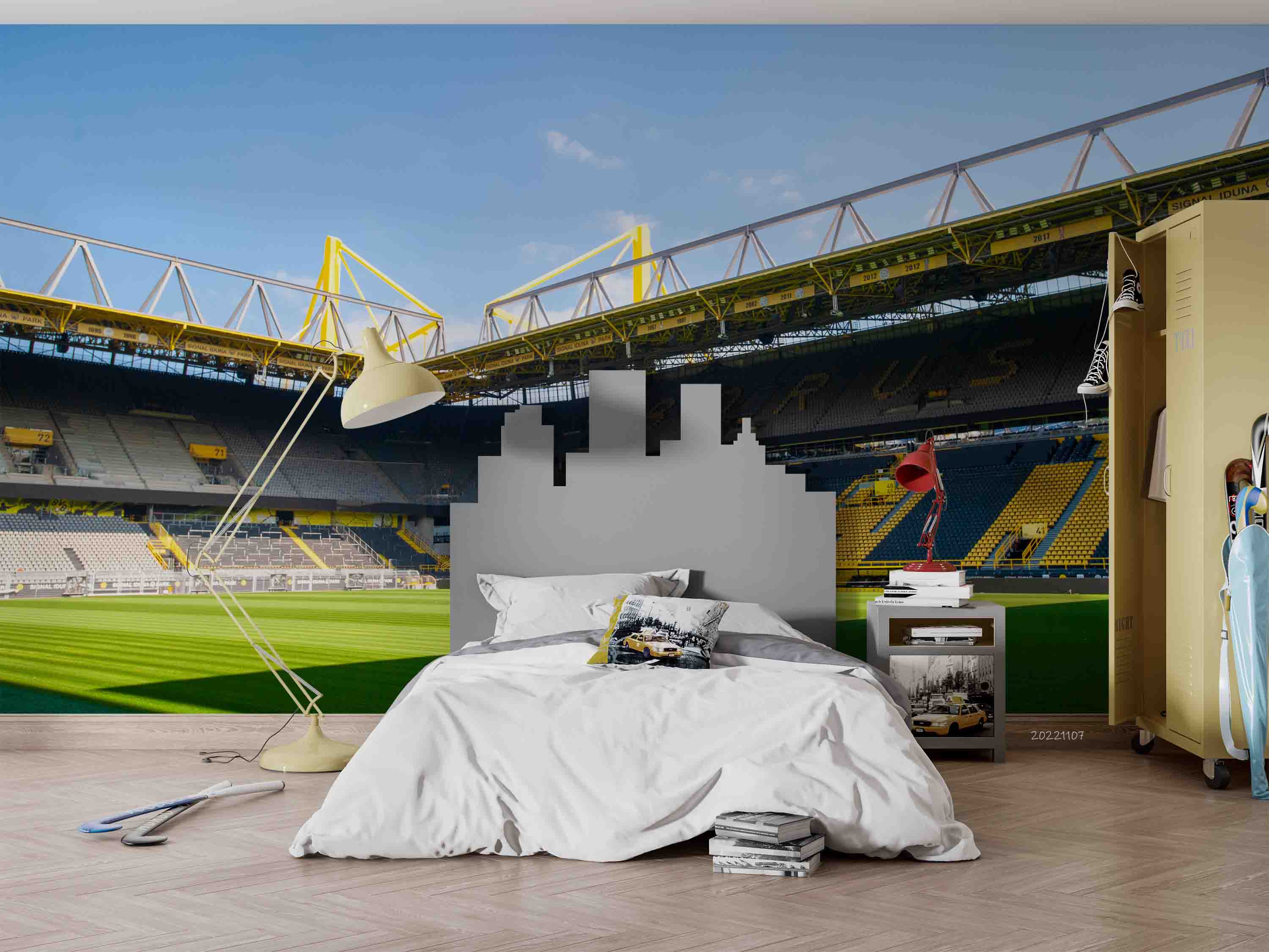 3D Germany Borussia Dortmund Wall Mural Wallpaper GD 34- Jess Art Decoration