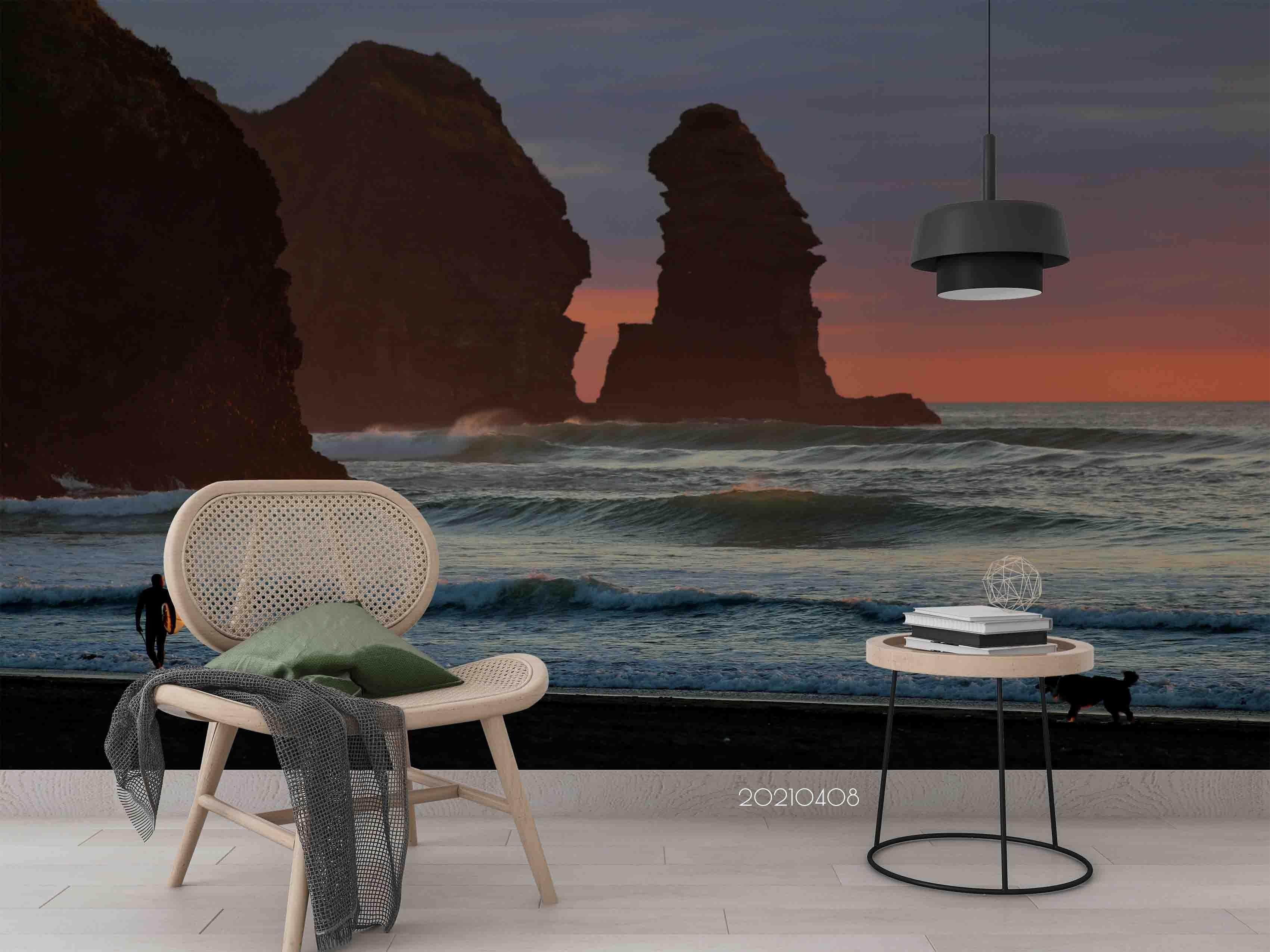3D Sea Nature Landscape Wall Mural Wallpaper LQH 549- Jess Art Decoration