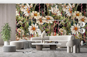 3D Watercolor Plants Floral Leaves Wall Mural Wallpaper GD 317- Jess Art Decoration