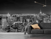 3D Night City Building Light Scenery Wall Mural Wallpaper GD 3768- Jess Art Decoration