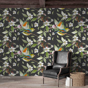 3D Hand Drawn White Floral Leaves Wall Mural Wallpaper LQH 11- Jess Art Decoration