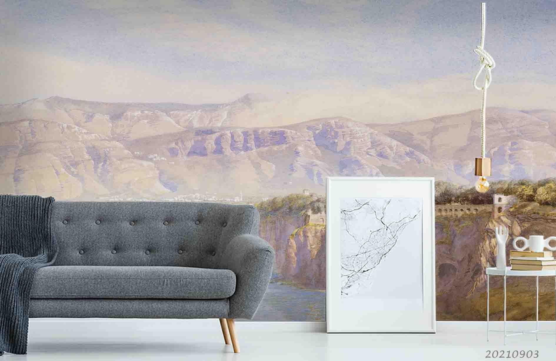 3D Landscape Oil Painting Wall Mural Wallpaper LQH 113- Jess Art Decoration