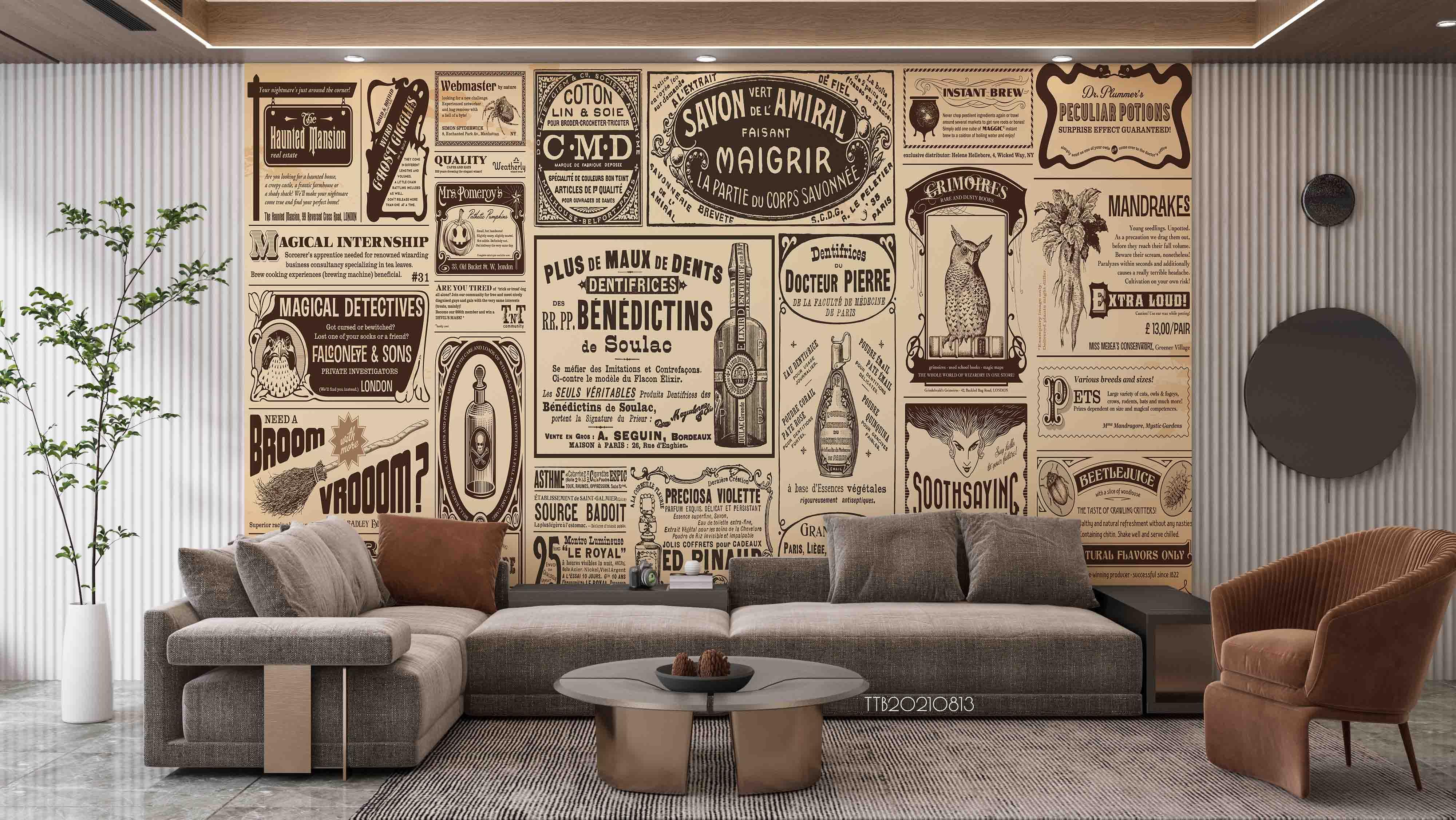 3D Old Retro Newspaper Magazine Wall Mural Wallpaper SWW5088- Jess Art Decoration