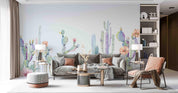 3D Northern Europe Hand-painted  Cactus Fresh Wall Mural Wallpaper SWW5094- Jess Art Decoration