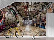 3D Street Abstract Graffiti Wall Mural Wallpaper SWW5093- Jess Art Decoration