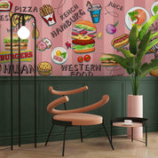 3D cokes hamburger pizza french fries wall mural wallpaper 36- Jess Art Decoration