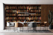 3D Library Bookshelf realistic bookshelf wall mural wall mural wallpaper for office - view 4