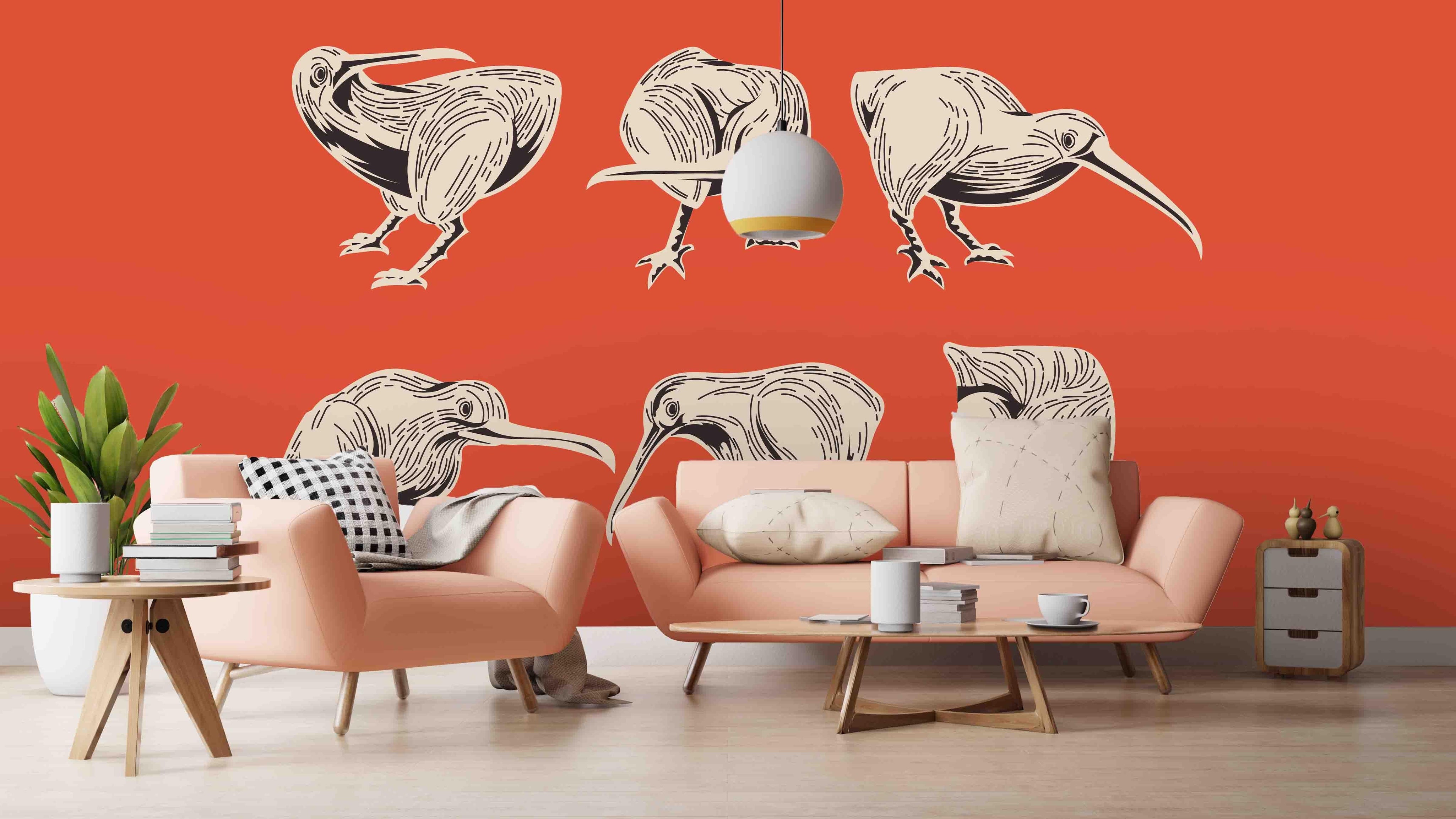 3D bird pattern wall mural wallpaper 9- Jess Art Decoration