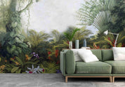 3D Tropical Jungle Landscape Wall Mural Wallpaper LQH 545- Jess Art Decoration