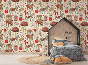 3D Ice Cream Food Cart Horse Wall Mural Wallpaper LQH 40- Jess Art Decoration