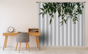 3D Green Leaf Pattern Curtains and Drapes GD 1920- Jess Art Decoration