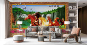 3D Chinese Style Landscape Horse Wall Mural Wallpaper SWW5126- Jess Art Decoration