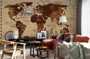 3D world map wall mural wallpaper 2- Jess Art Decoration