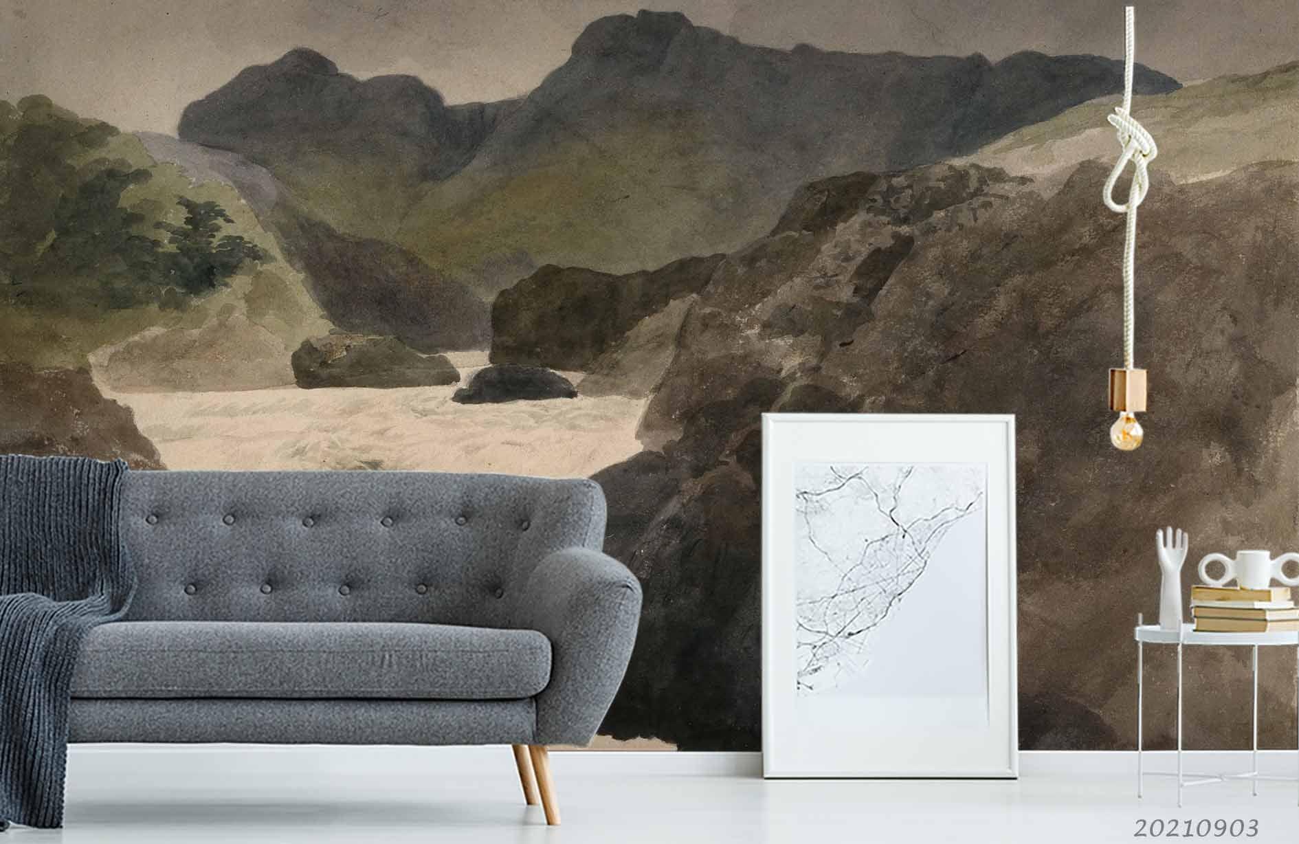 3D Nature Landscape Oil Painting Wall Mural Wallpaper LQH 116- Jess Art Decoration