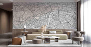 3D Grey Traffic Map Wall Mural Wallpaper LQH 115- Jess Art Decoration