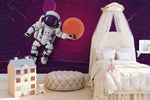 3D Purple Sky Astronaut Wall Mural Wallpaper 8- Jess Art Decoration