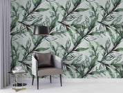 3D Idyllic Green Leaves Watercolor Wall Mural Wallpaper GD 3613- Jess Art Decoration