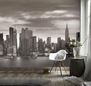 3D Black White City Wall Mural Wallpaper 50- Jess Art Decoration