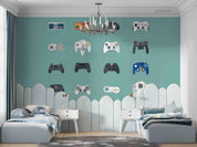 3D Cartoon Game Controller Wall Mural Wallpaper LQH 145- Jess Art Decoration