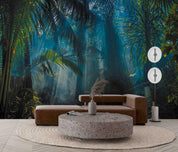 3D Dark Tropical Rainforest Wall Mural Wallpaper GD 2590- Jess Art Decoration