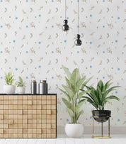 3D Watercolor Magnolia Hydrangea Wall Mural Wallpaper GD 1675- Jess Art Decoration