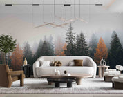 3D Autumn Forest Misty Landscape Wall Mural Wallpaper GD 1016- Jess Art Decoration