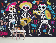 3D Skeleton Skull Guitar Wall Mural Wallpaper 77- Jess Art Decoration