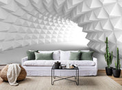 3D Black White Geometric Space Wall Mural Wallpaper 21- Jess Art Decoration