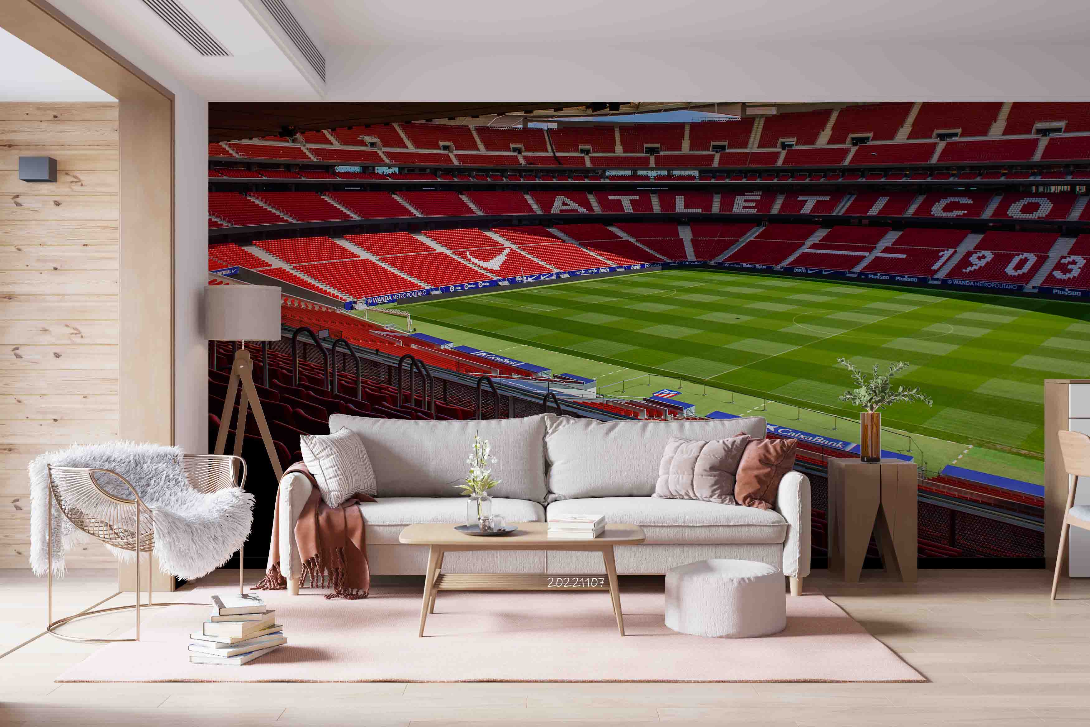3D Spain Wanda Metropolitano Wall Mural Wallpaper GD 95- Jess Art Decoration