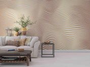 3D Abstract Ripple Pattern Monochromatic Wall Mural Wallpaper SWW473- Jess Art Decoration