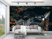 3D Architecture City Night View Wall Mural Wallpaper LQH 66- Jess Art Decoration