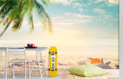 3D Sky Beach Palm Landscape Wall Mural Wallpaper LQH 199- Jess Art Decoration