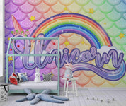 3D Hand-painted Color Rainbow Slogan Wall Mural Wallpaper SWW3587- Jess Art Decoration