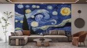 3D Oil Painting Van Gogh Starry Sky Wall Mural Wallpaper 5071- Jess Art Decoration