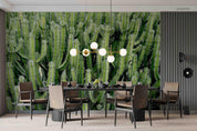 3D Green Cactus Background Wall Mural Wallpaper SWW2966- Jess Art Decoration