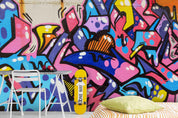 3D Abstract Graffiti Wall Mural Wallpaper  sww 72- Jess Art Decoration