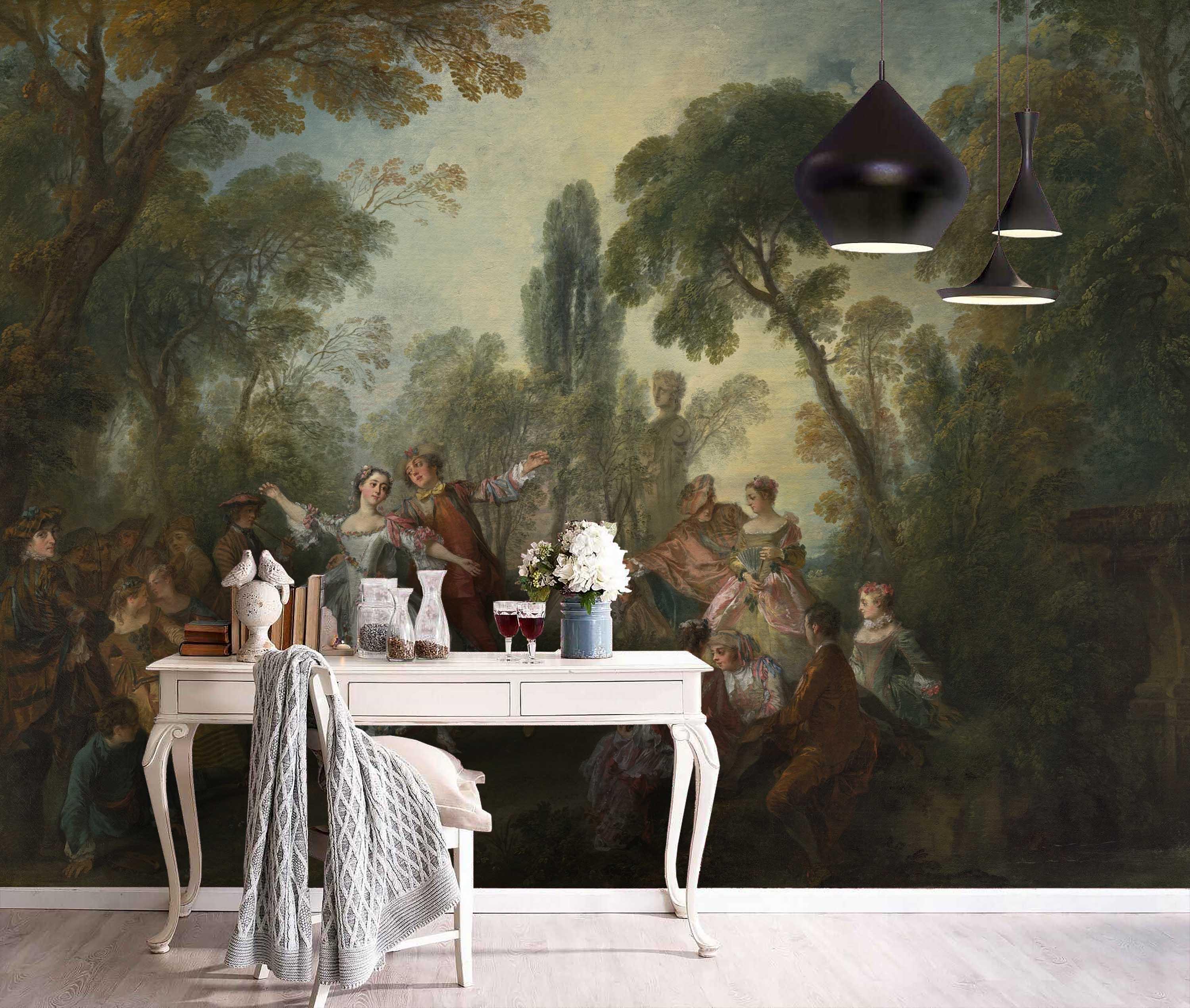 3D European Retro Oil Painting Wall Mural Wallpaper 67- Jess Art Decoration