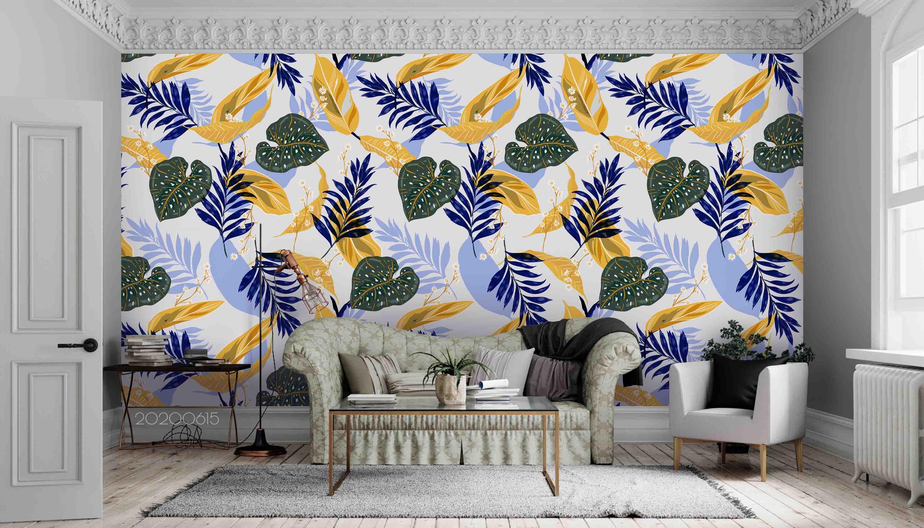 3D Delicate Colorful Leaves Wall Mural Wallpaper LXL 30- Jess Art Decoration