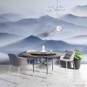 3D Hand Drawn Mountain Bird Wall Mural Wallpaper LQH 175- Jess Art Decoration