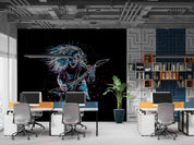 3D Graffiti Rock Divas Guitar Wall Mural Wallpaper GD 2811- Jess Art Decoration