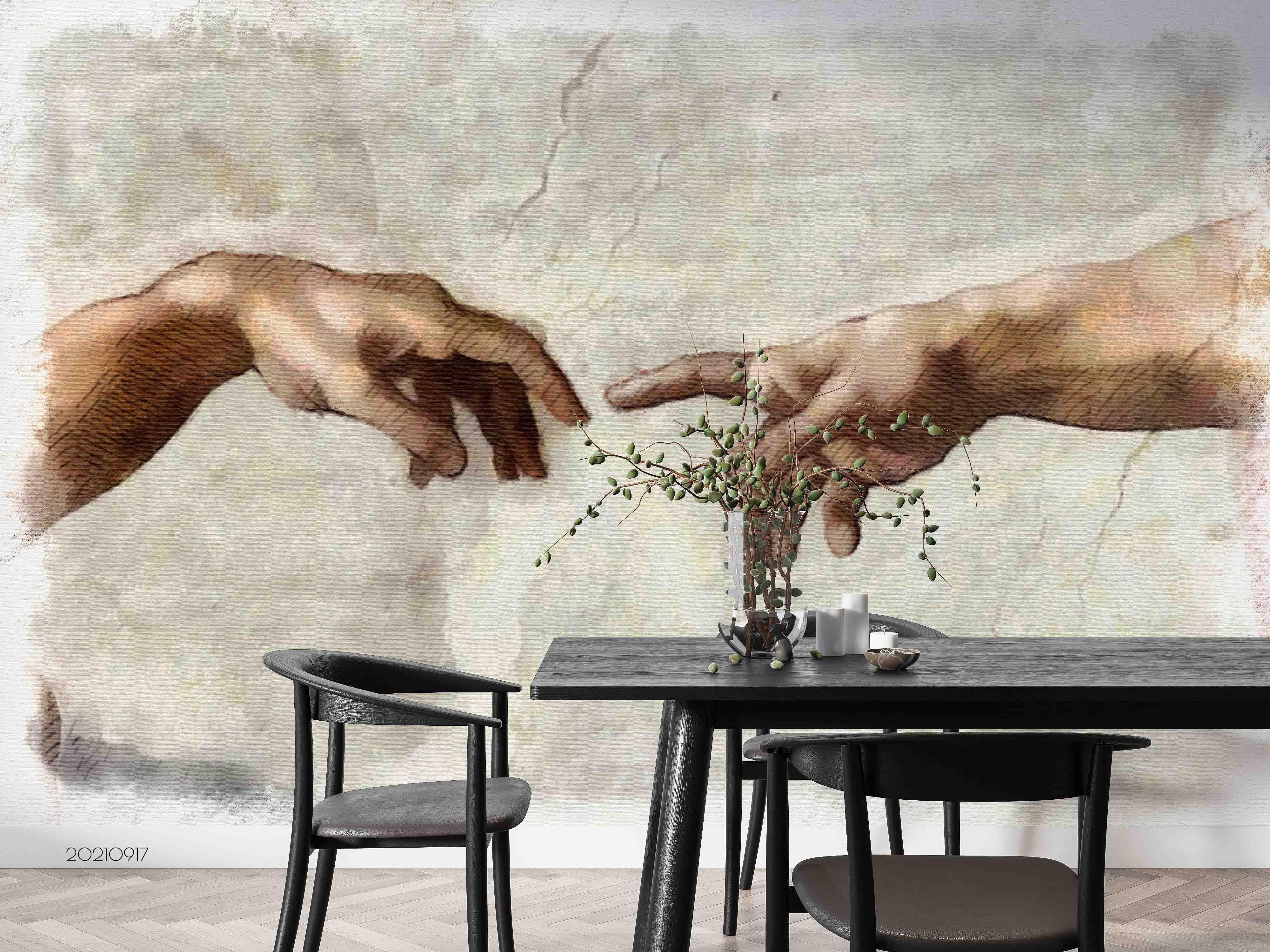 3D Art Graffiti Hand Wall Mural Wallpaper LQH 31- Jess Art Decoration