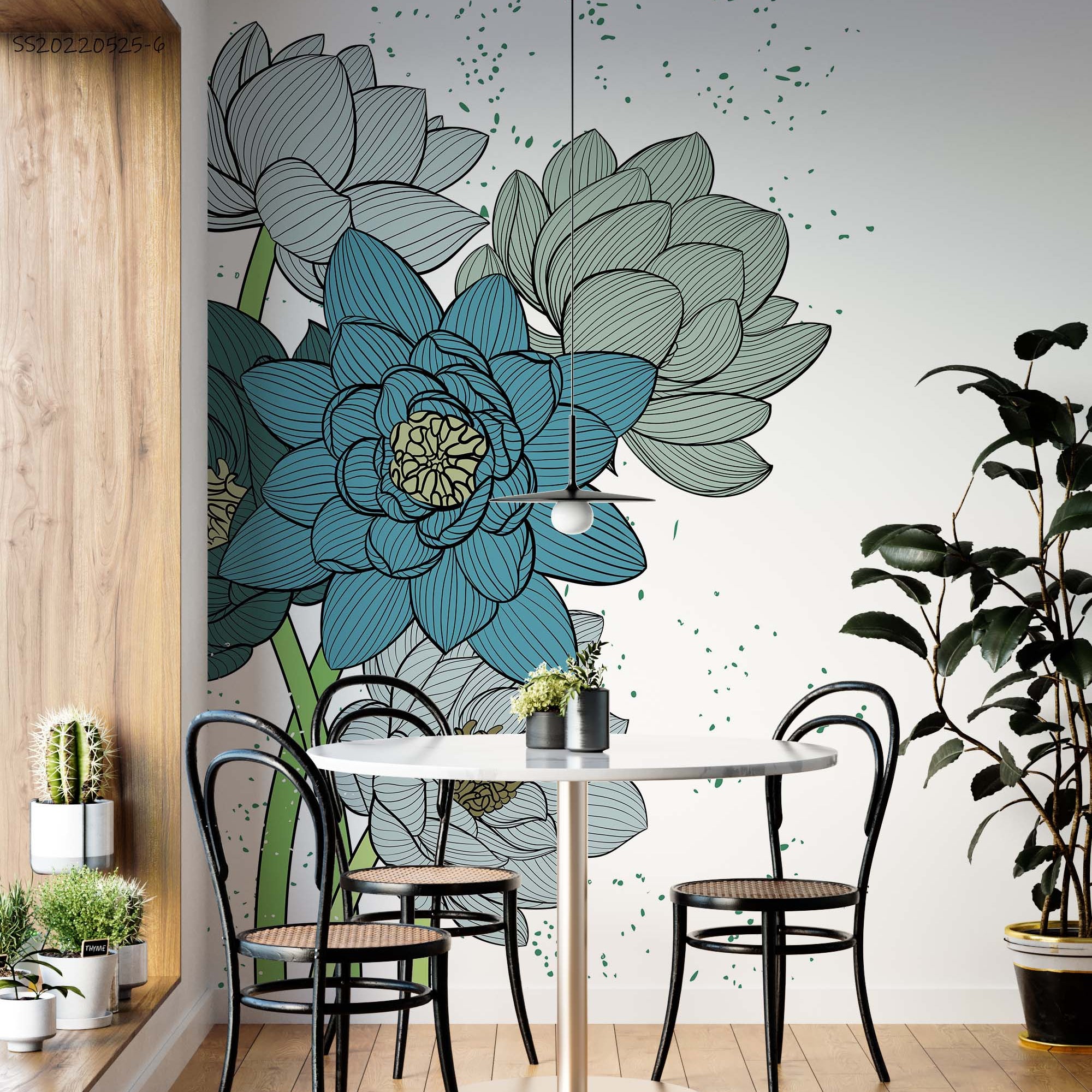 3D Hand Drawn Vintage Floral Texture Pattern Wall Mural Wallpaper GD 1324- Jess Art Decoration