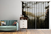 3D Woods Misty Scenery Curtains and Drapes GD 2832- Jess Art Decoration