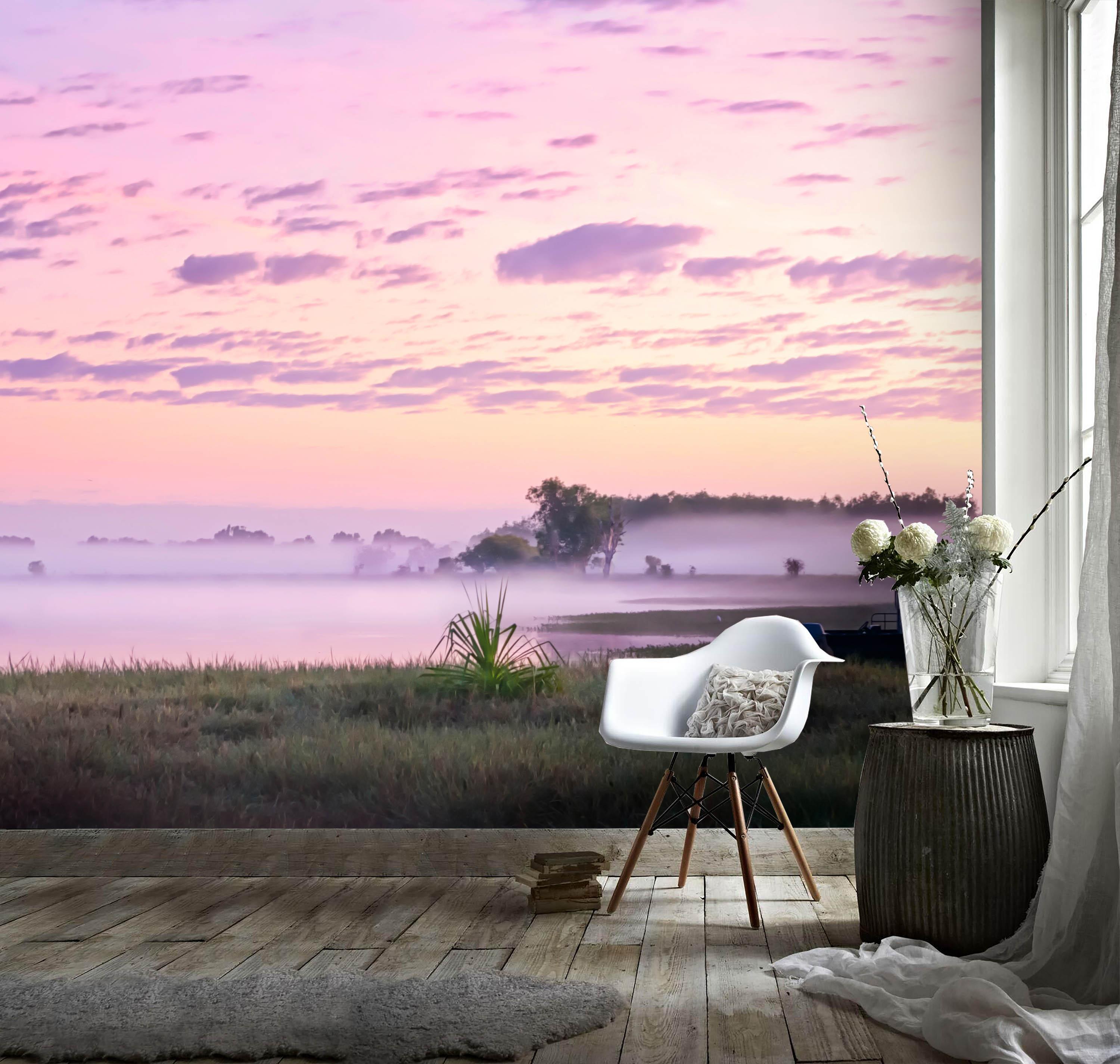 3D Rosy Clouds Steam Wall Mural Wallpaper 130- Jess Art Decoration