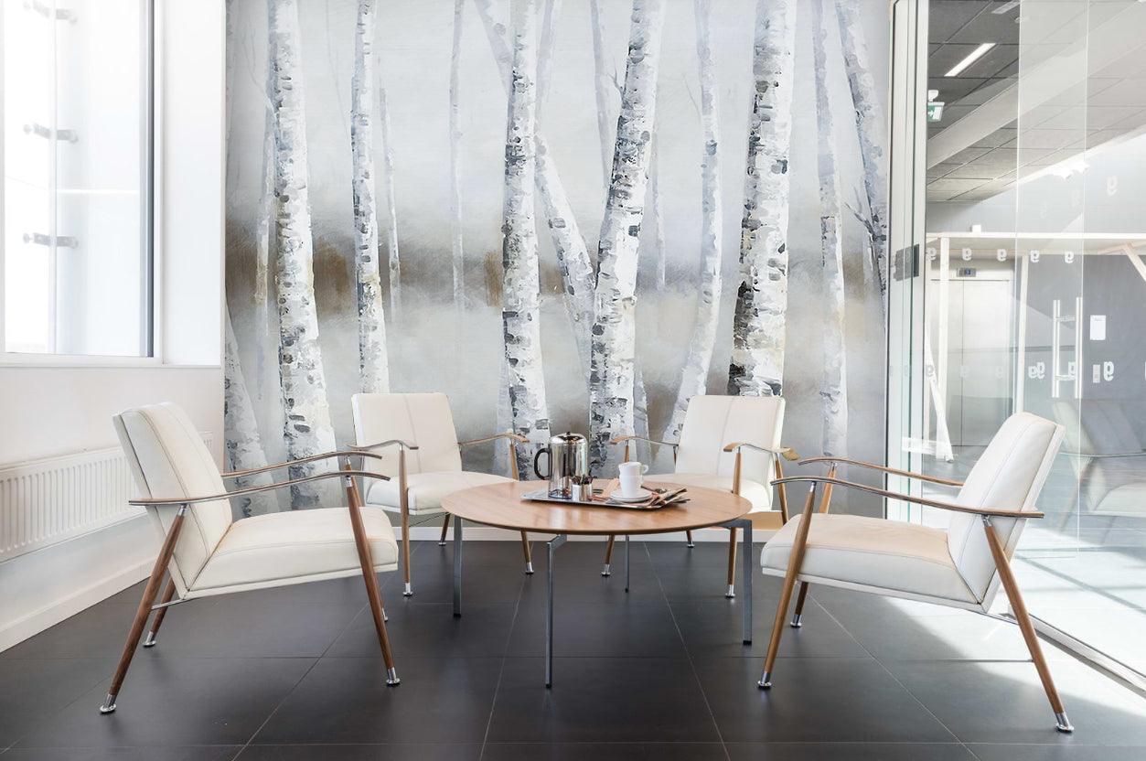 3D birch forest wall mural wallpaper 22- Jess Art Decoration