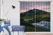 3D Landscape Mountain Green Grass River Curtains and Drapes GD 4197- Jess Art Decoration