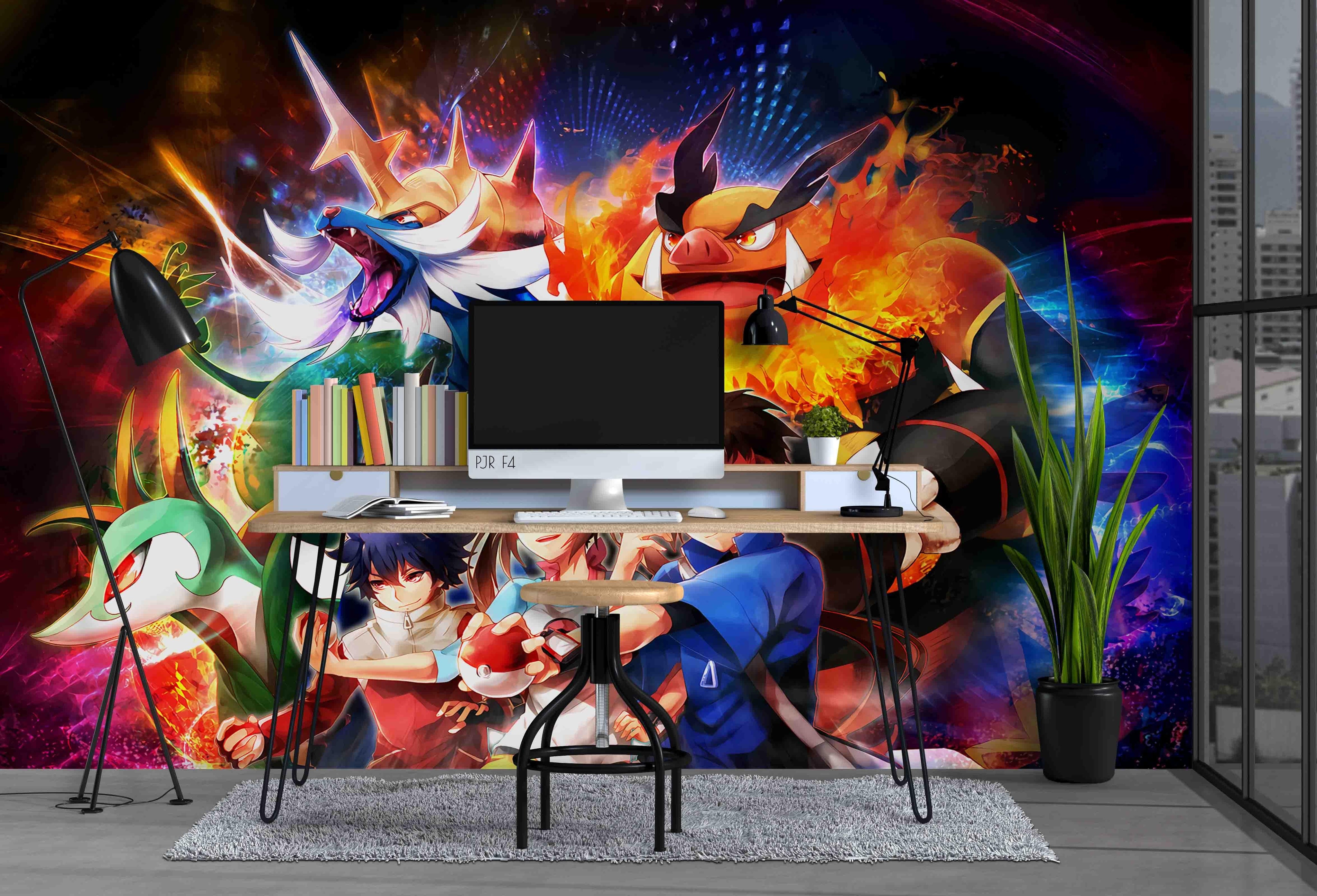 3D Cartoon Dargon Boy Girl Wall Mural Wallpaper WJ 5245- Jess Art Decoration