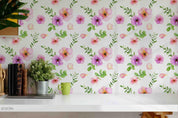 3D Hand Drawn Colorful Floral Leaves Plant Pattern Wall Mural Wallpaper LXL- Jess Art Decoration