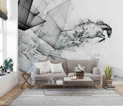 3D Ink Geometric Horse Wall Mural Wallpaper sww 10- Jess Art Decoration